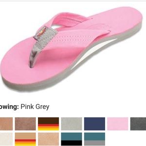 NWOT premier leather rainbow sandals